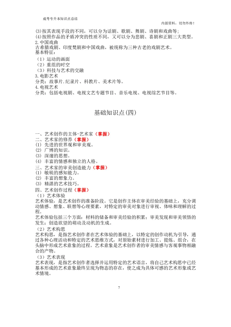 专升本《艺术概论》知识点总结_成考本科-所有考试科目-近10年真题和答案+2026备考通关资料大全_艺术概论-近10年真题和答案+2026成考本科备考通关资料大全