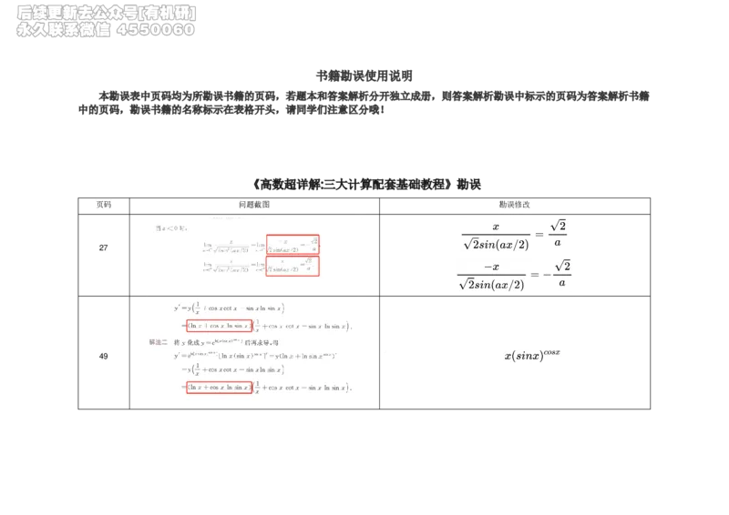 (2.3.1)--公共课数学书籍勘误._05.2026考研数学研途&mdash;杨超数学全程班_00.书籍和讲义_{2}--资料_{2}--学习资料_{3}--数学一_已加水印