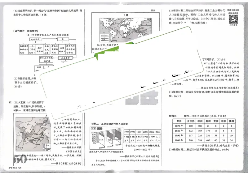 历史_2026万唯系列预习复习_2026版初中《万唯》中考真题分类与新考法（语数外物历道生）_2026万唯中考历史分类与新考法