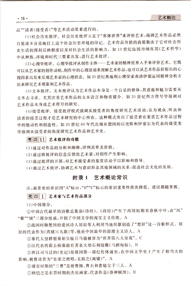 艺术概论常考、易考点_成考本科-所有考试科目-近10年真题和答案+2026备考通关资料大全_艺术概论-近10年真题和答案+2026成考本科备考通关资料大全