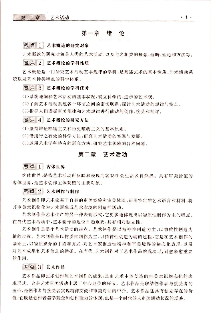 艺术概论常考、易考点_成考本科-所有考试科目-近10年真题和答案+2026备考通关资料大全_艺术概论-近10年真题和答案+2026成考本科备考通关资料大全