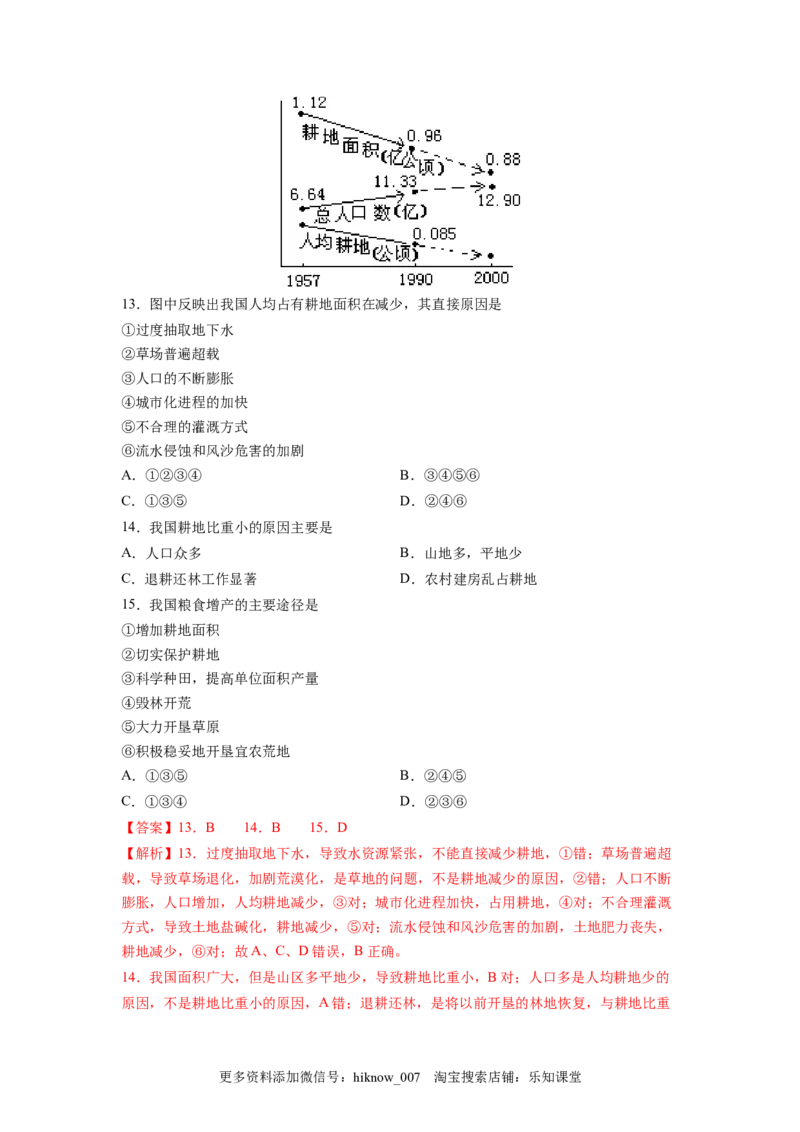 第二章资源安全与国家安全（A卷&bull;夯实基础）高二地理同步单元AB卷（人教版2019选择性必修3）（解析版）_E015高中全科试卷_地理试题_选修3_1.单元测试_单元测试（第三套）