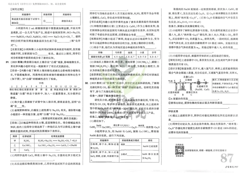 化学_2026万唯系列预习复习_2026版初中《万唯中考真题》分类与新考法（化学地理）_化学