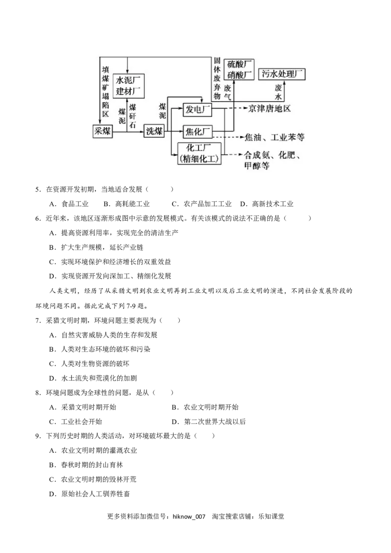 第四章保障国家安全的资源、环境战略与行动（A卷&bull;单元考点）-2022-2023学年高二地理上学期同步单元卷（人教版2019选必三）（原卷版）_E015高中全科试卷_地理试题_选修3_1.单元测试