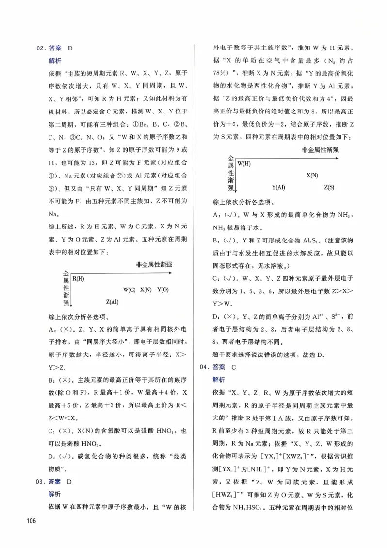 参考答案_2026版李政1000题+冲刺600题（无水印）_李政化学基础1000题_参考答案