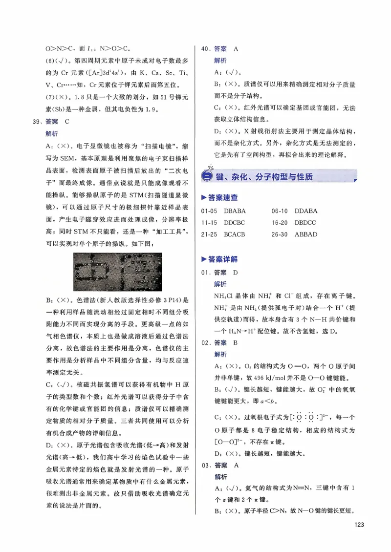 参考答案_2026版李政1000题+冲刺600题（无水印）_李政化学基础1000题_参考答案