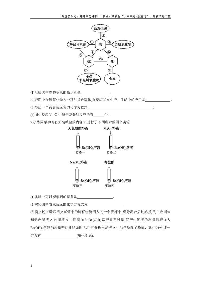 1.2.2盐化肥2025年中考化学（人教版）一轮考点研究练习（含解析）_02中考总复习（2026版更新中）_05-化学-中考总复习_2025年中考复习资料_2025年中考化学一轮考点研究练习（含解析）