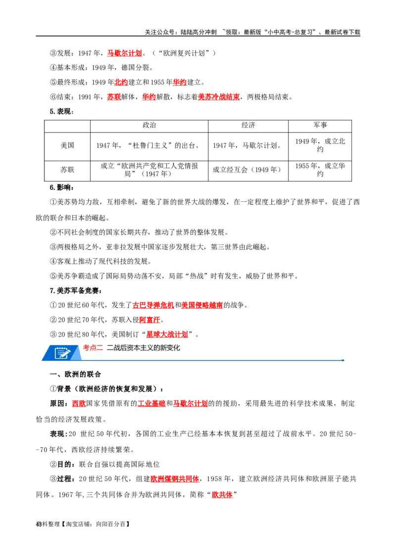 06九下历史知识清单-口袋书2024年中考历史一轮复习知识清单_02中考总复习（2026版更新中）_06-历史-中考总复习_2024年中考复习资料_一轮复习