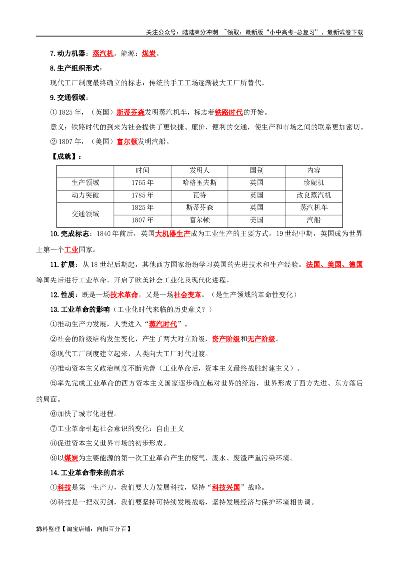 05九上历史知识清单-口袋书2024年中考历史一轮复习知识清单_02中考总复习（2026版更新中）_06-历史-中考总复习_2024年中考复习资料_一轮复习