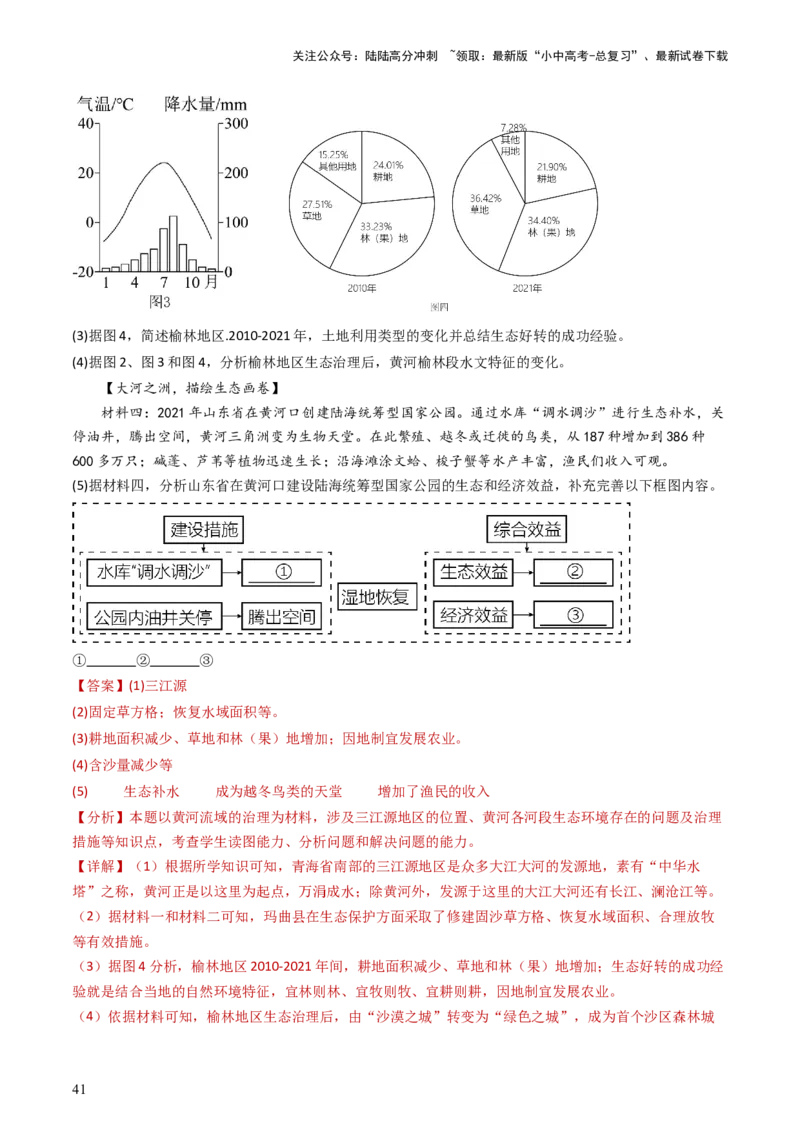 2024中考题型特训（三）：材料分析题（解析版）_02中考总复习（2026版更新中）_09-地理-中考总复习_2024年中考复习资料_一轮复习_❤备战2024年中考地理一轮复习考点帮（全国通用）