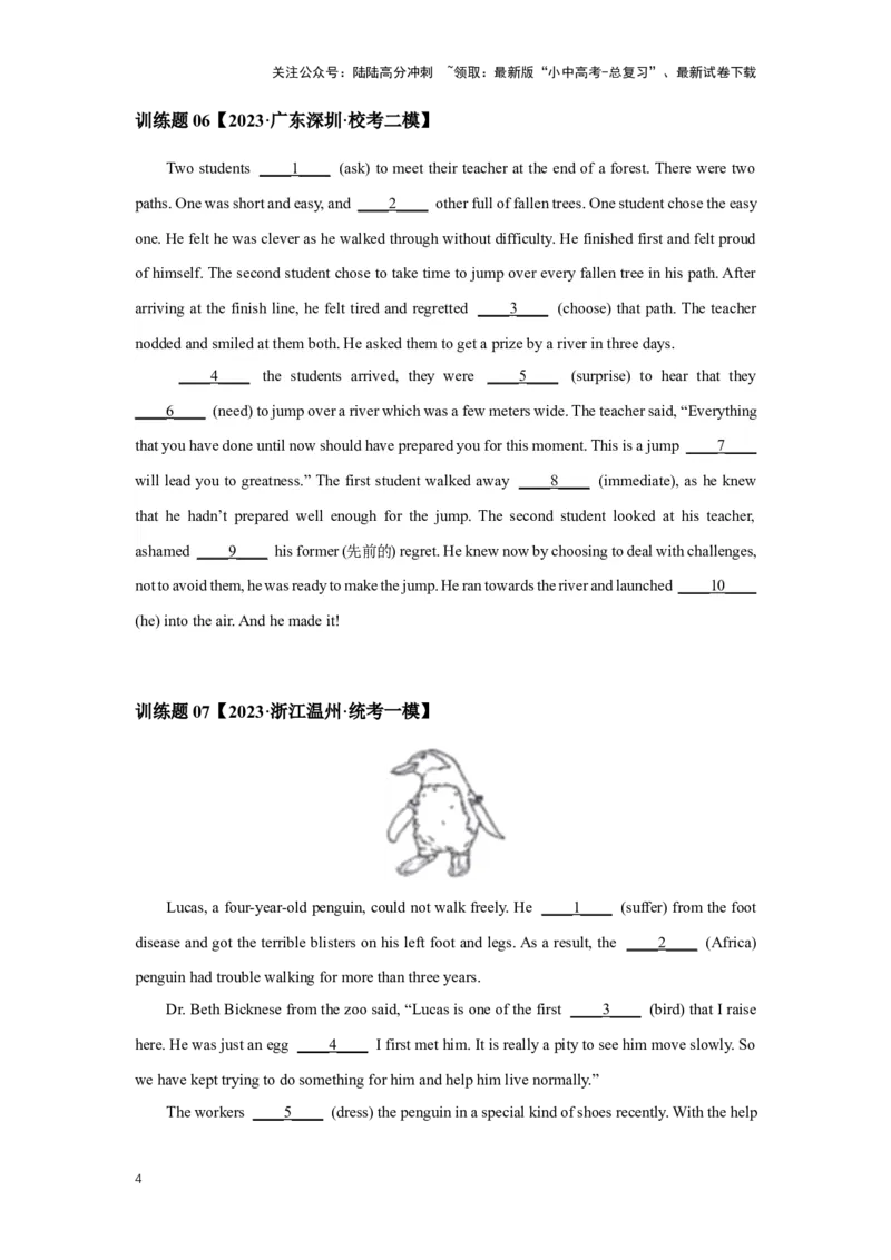 2024年中考英语压轴专题训练专题11综合填空语法填空专练（含解析）_02中考总复习（2026版更新中）_03-英语-中考总复习_2024年中考复习资料_专项复习资料_2024年中考英语压轴专题训练