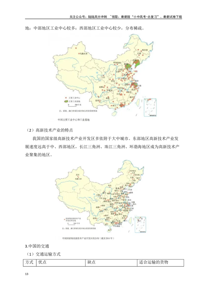 2025年中考地理考前速记清单：中国地理概况_02中考总复习（2026版更新中）_09-地理-中考总复习_2025中考地理复习资料_2025年地理中考考前速记清单