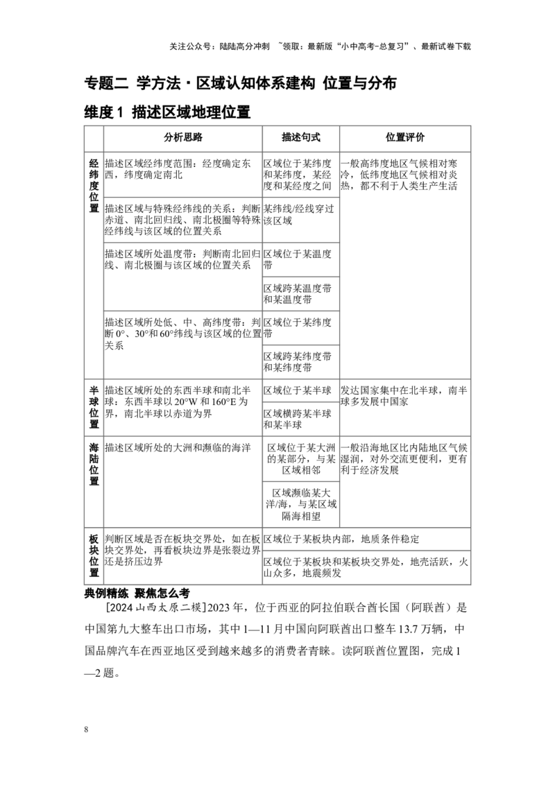 2025年中考地理一轮复习专题突破专题一夯基础&middot;地理工具与地理实践（含答案）_02中考总复习（2026版更新中）_09-地理-中考总复习_2025中考地理复习资料