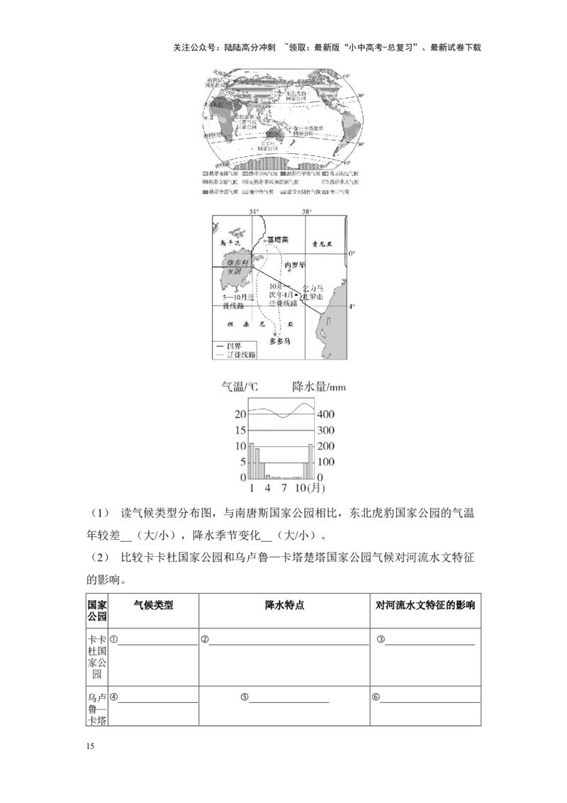 2025年中考地理一轮复习考点突破主题五天气与气候（含答案）_02中考总复习（2026版更新中）_09-地理-中考总复习_2025中考地理复习资料