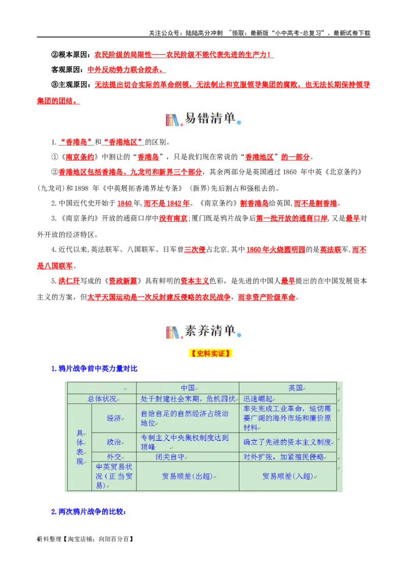 03八上历史知识清单-口袋书2024年中考历史一轮复习知识清单_02中考总复习（2026版更新中）_06-历史-中考总复习_2024年中考复习资料_一轮复习