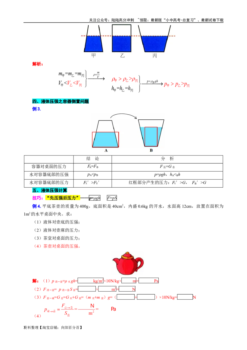 17.&ldquo;压强综合&rdquo;-2024年中考物理重难点突破及题型归类总复习_02中考总复习（2026版更新中）_04-物理-中考总复习_2024年中考复习资料_专项复习资料_2024年中考物理复习辅导系列
