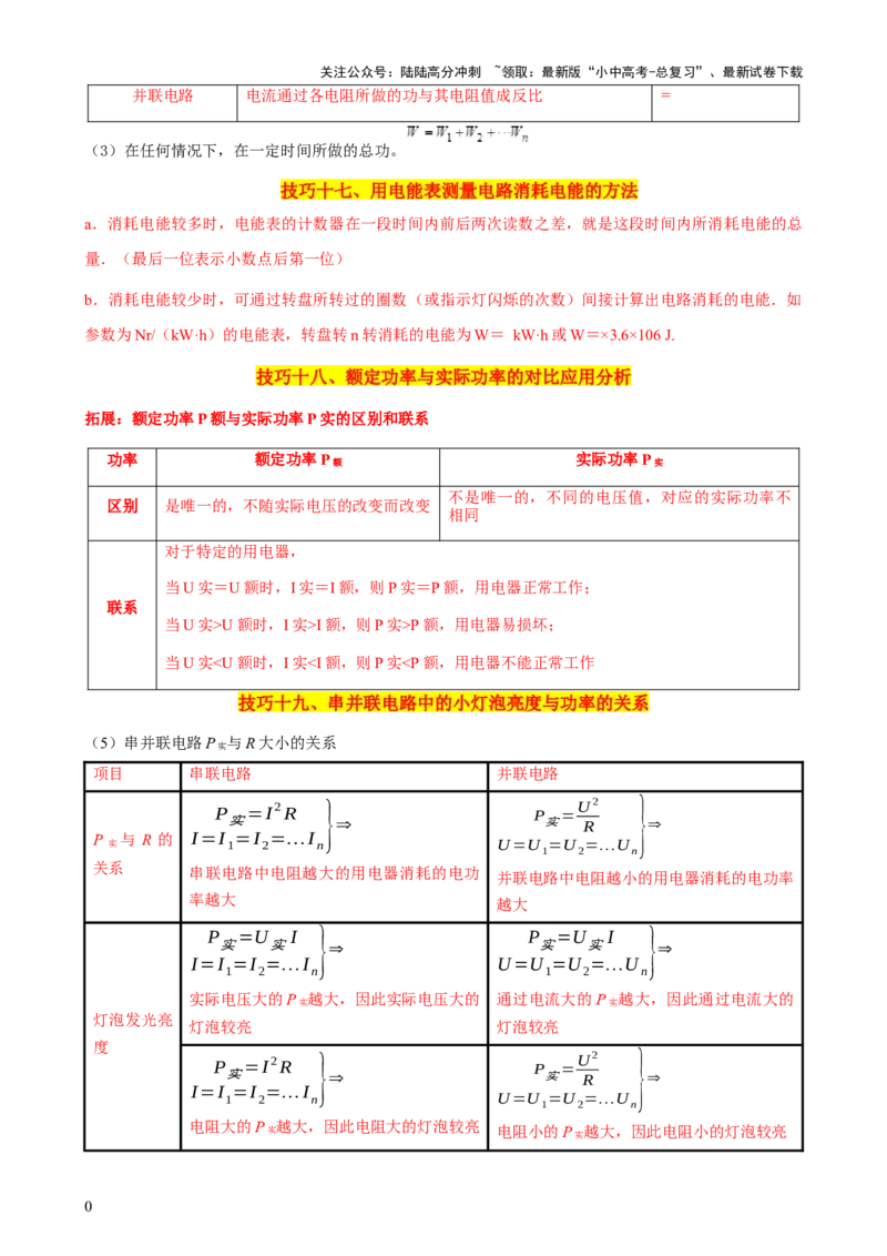 2024年中考物理解题技巧归纳总结_02中考总复习（2026版更新中）_04-物理-中考总复习_2024年中考复习资料_三轮复习_2024年中考物理考前最后一课
