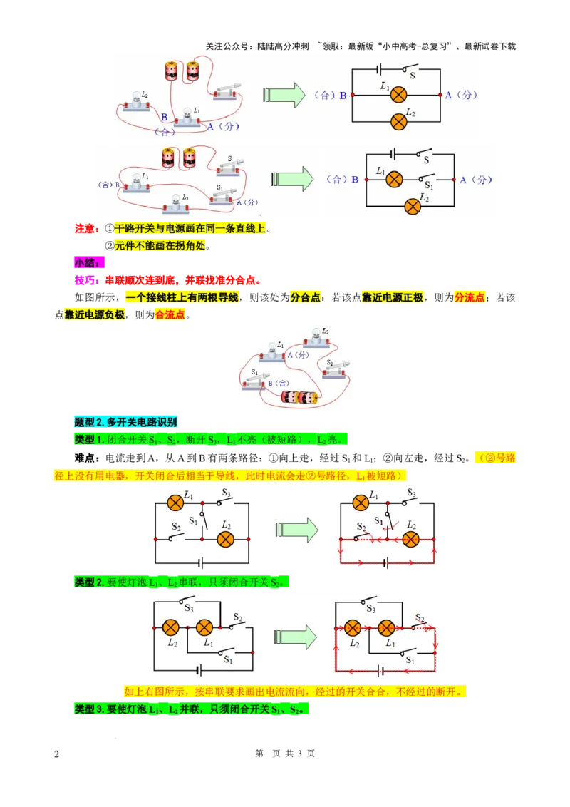 28.&ldquo;电路进阶&rdquo;-2024年中考物理重难点突破及题型归类总复习_02中考总复习（2026版更新中）_04-物理-中考总复习_2024年中考复习资料_专项复习资料_2024年中考物理复习辅导系列