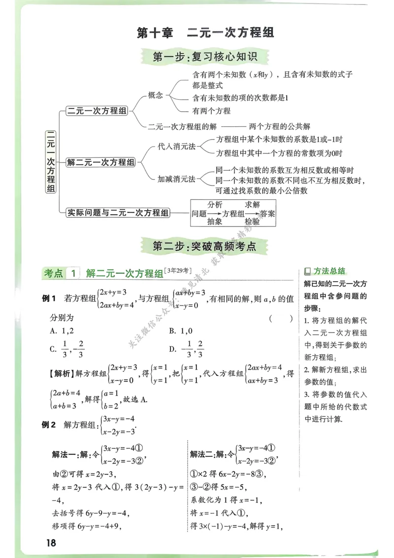数学高频考点考前突破_万唯中考《初中中考训练方案&middot;2026版(全九科)》