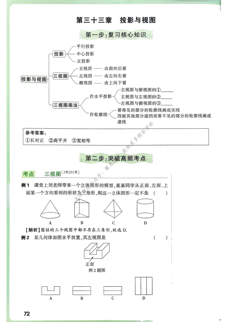 数学高频考点考前突破_万唯中考《初中中考训练方案&middot;2026版(全九科)》