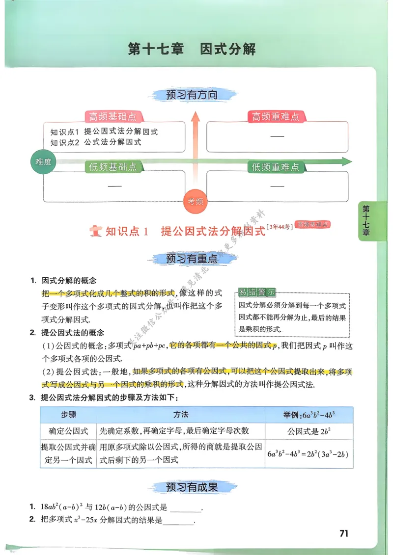 数学高频考点考前突破_万唯中考《初中中考训练方案&middot;2026版(全九科)》