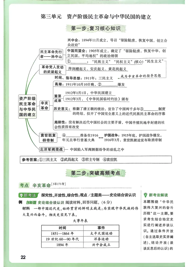 历史高频考点考前突破_万唯中考《初中中考训练方案&middot;2026版(全九科)》