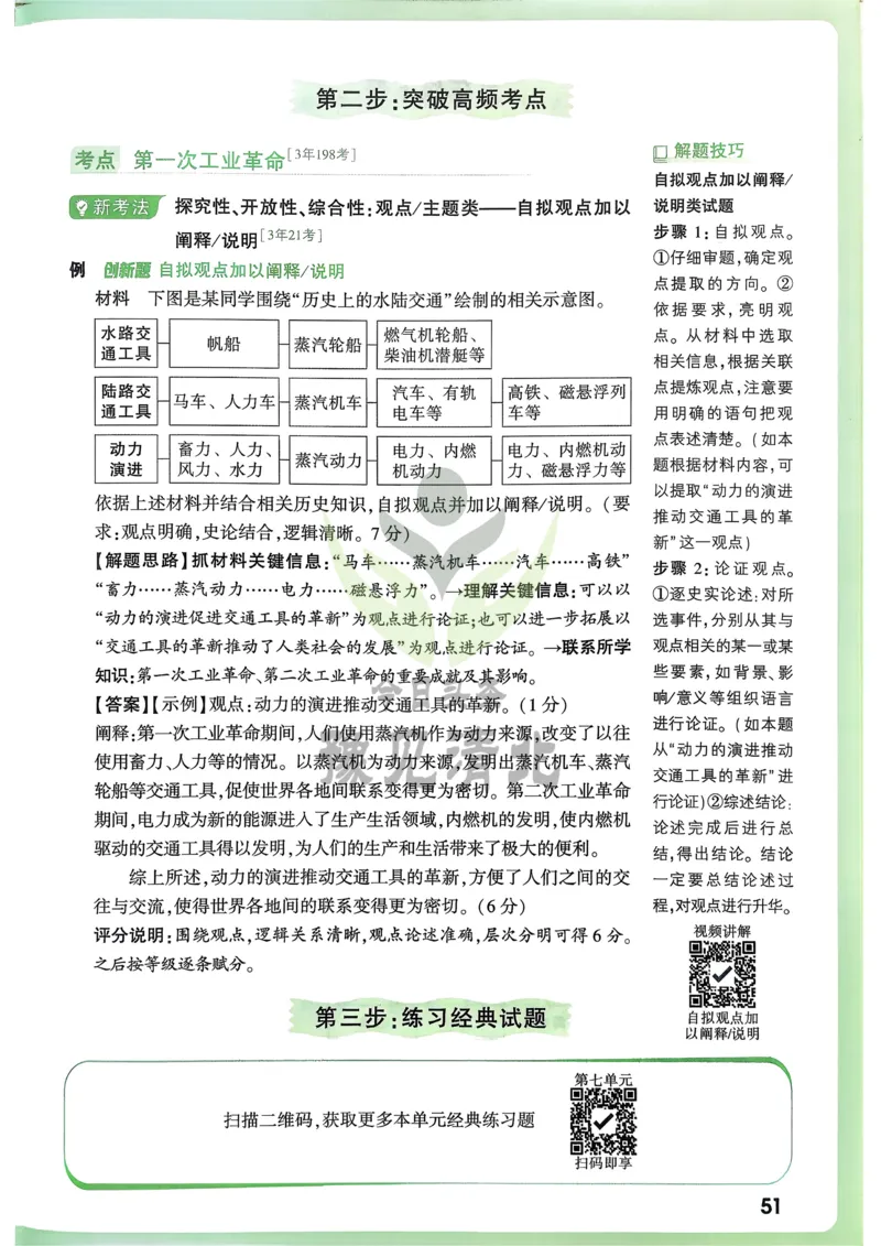 历史高频考点考前突破_万唯中考《初中中考训练方案&middot;2026版(全九科)》