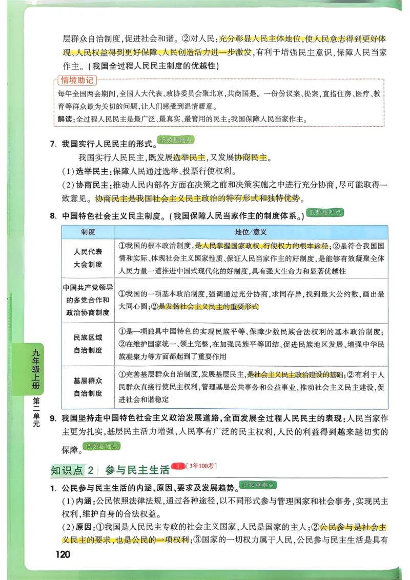 道法高频考点考前突破_万唯中考《初中中考训练方案&middot;2026版(全九科)》