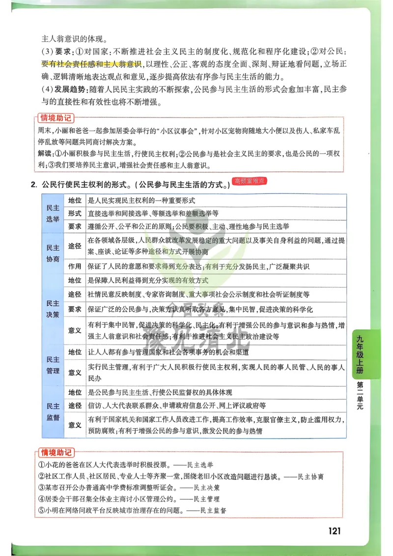 道法高频考点考前突破_万唯中考《初中中考训练方案&middot;2026版(全九科)》
