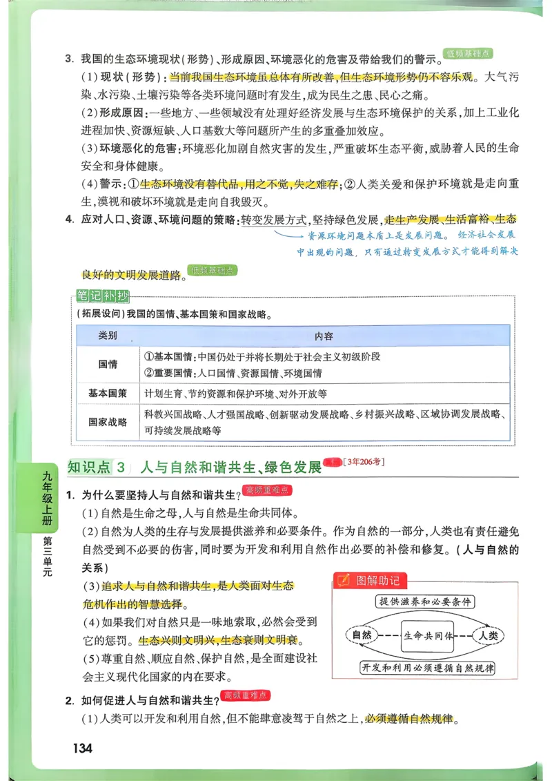 道法高频考点考前突破_万唯中考《初中中考训练方案&middot;2026版(全九科)》