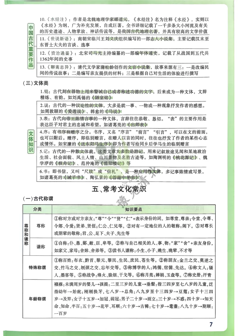 语文考前抢分速记_万唯中考《初中中考训练方案&middot;2026版(全九科)》