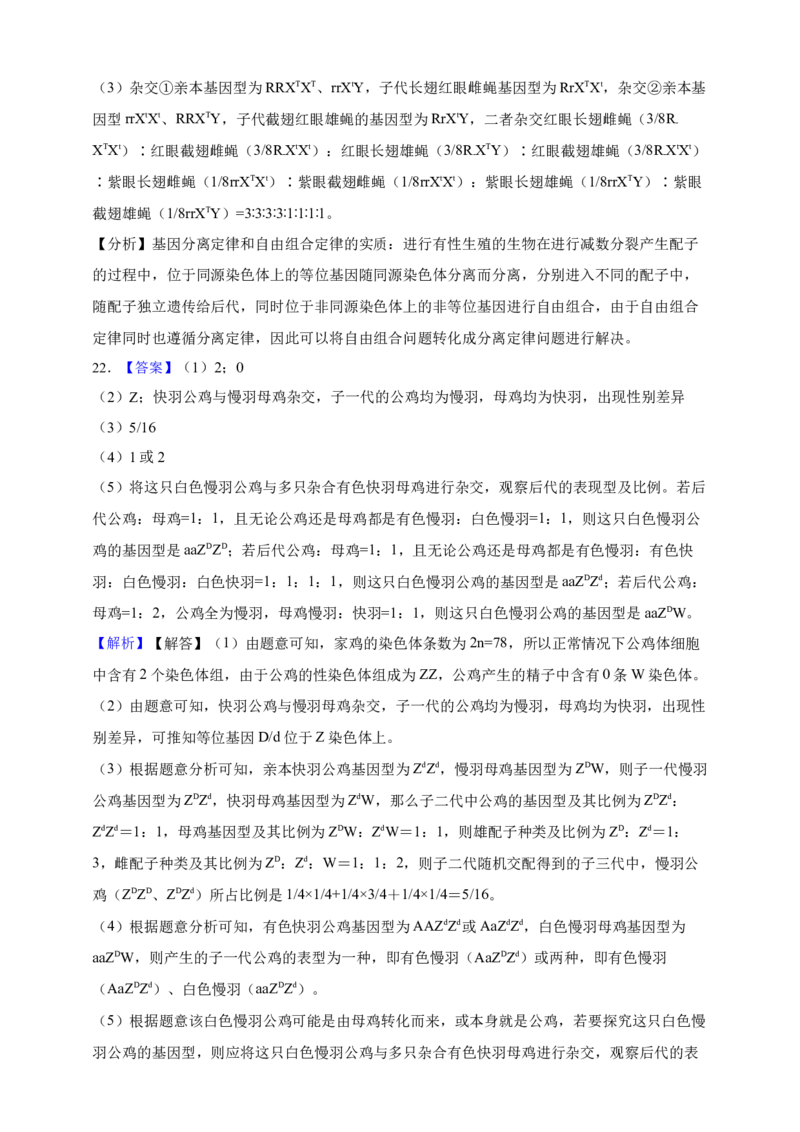 专题12伴性遗传和人类遗传病（答案解析）_生物真题汇总_&radic;近三年（2023-2025）高考生物真题分专项精编_答案解析