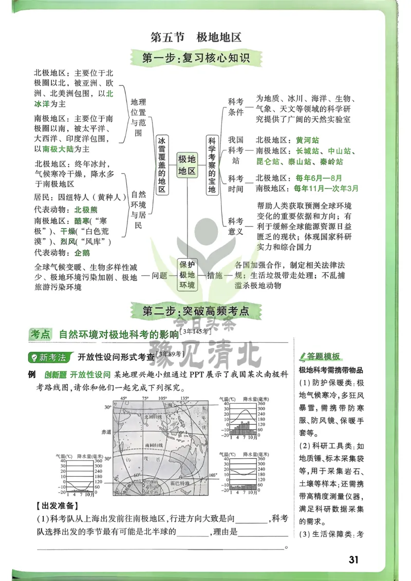 地理高频考点考前突破_万唯中考《初中中考训练方案&middot;2026版(全九科)》