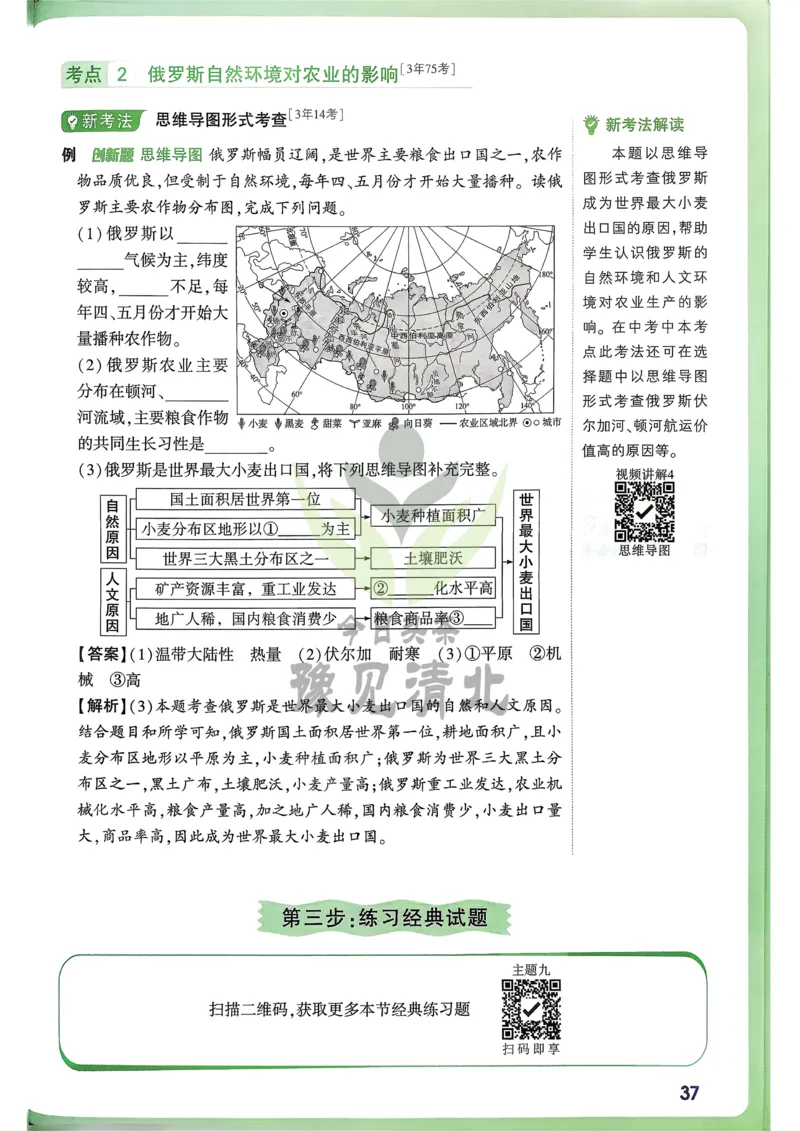 地理高频考点考前突破_万唯中考《初中中考训练方案&middot;2026版(全九科)》