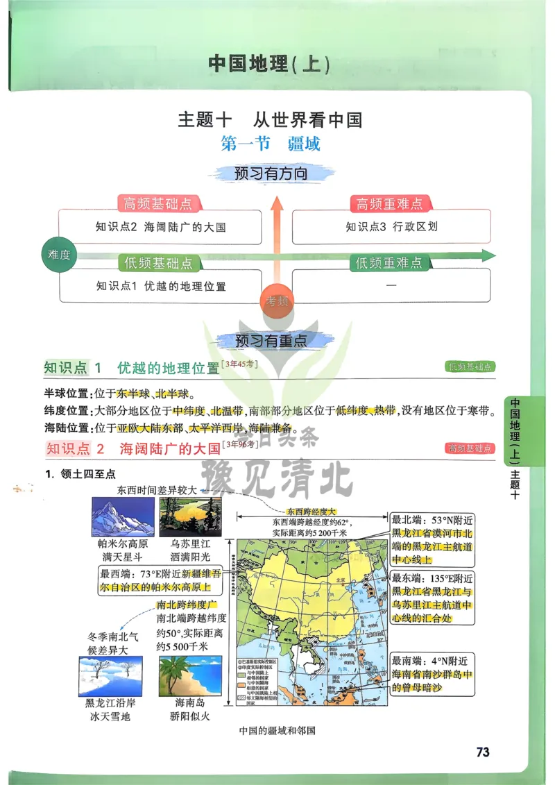 地理高频考点考前突破_万唯中考《初中中考训练方案&middot;2026版(全九科)》