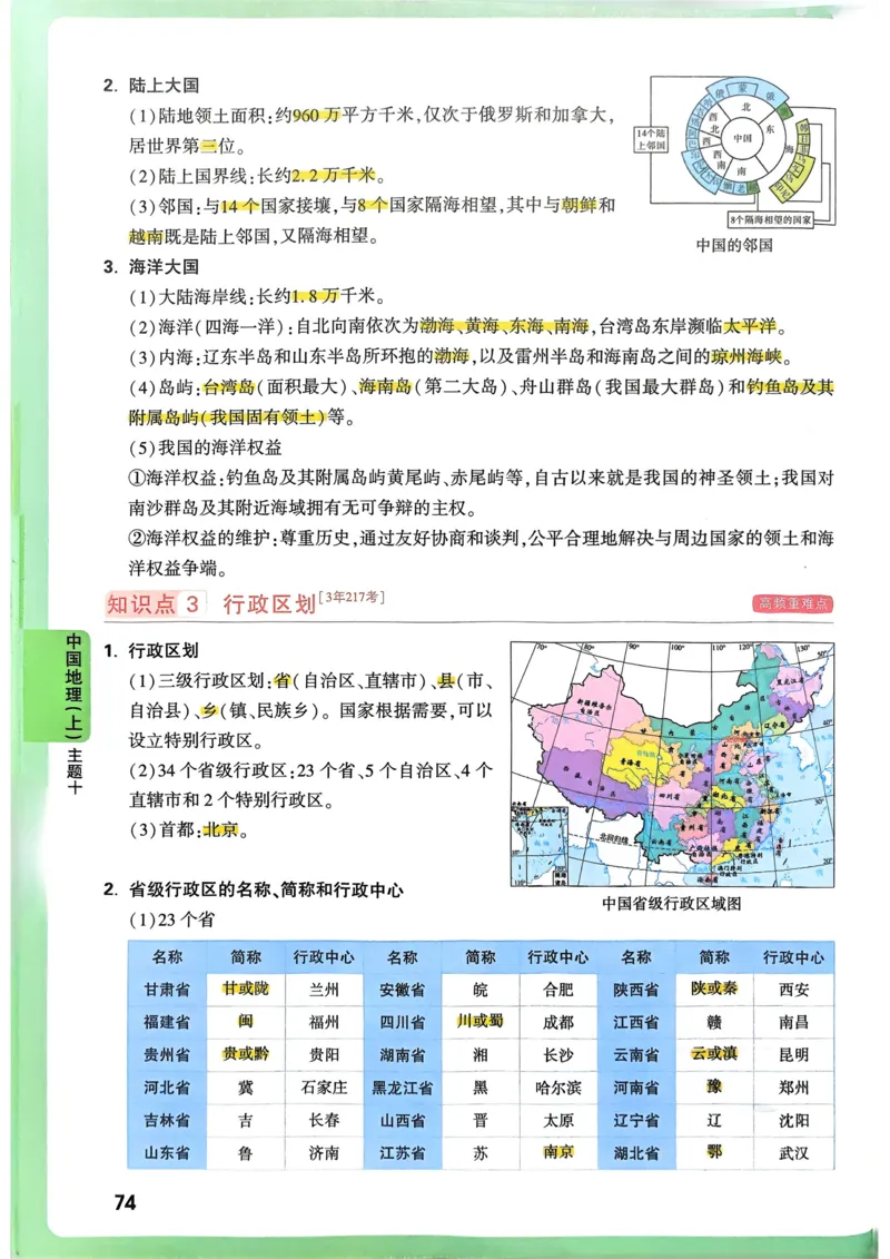 地理高频考点考前突破_万唯中考《初中中考训练方案&middot;2026版(全九科)》