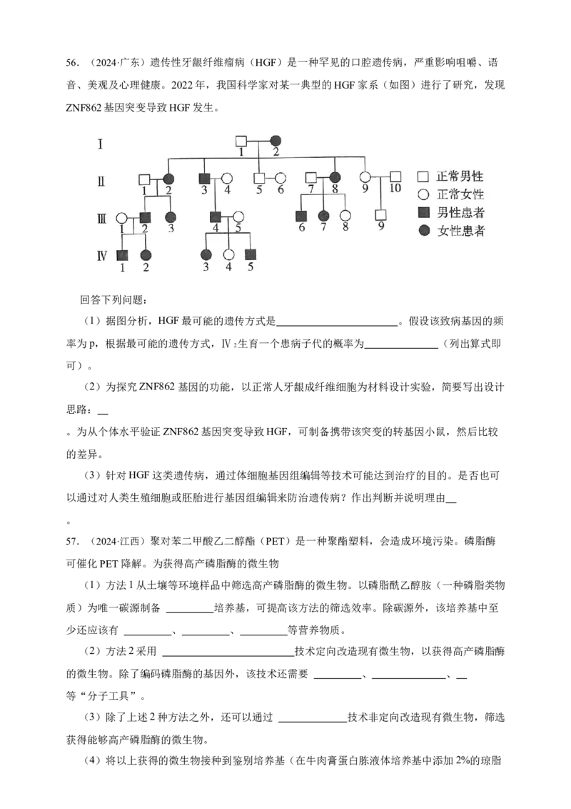 专题13变异_生物真题汇总_&radic;近三年（2023-2025）高考生物真题分专项精编_真题分专项汇编
