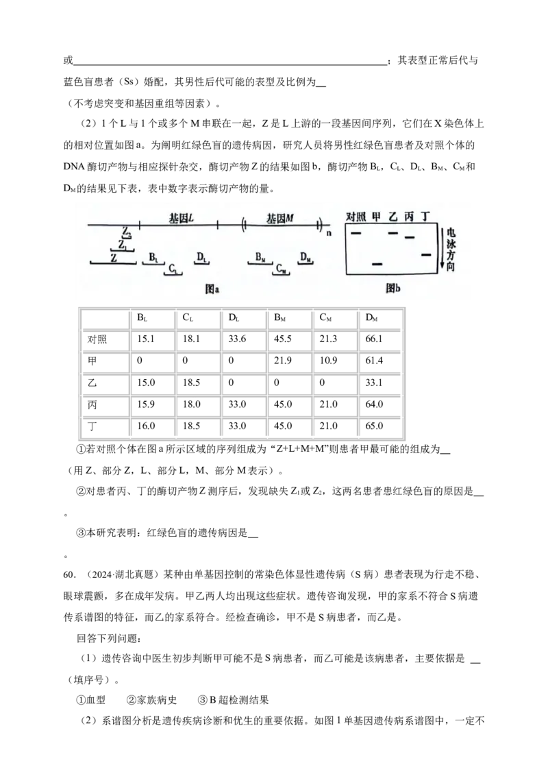 专题13变异_生物真题汇总_&radic;近三年（2023-2025）高考生物真题分专项精编_真题分专项汇编