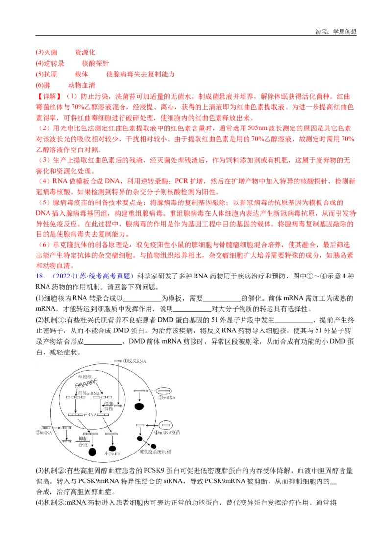 专题19免疫调节-好题汇编十年（2015-2024）高考生物真题分类汇编（全国通用）（解析版）_生物真题汇总_十年（2014-2024）高考生物真题分项汇编（全国通用）
