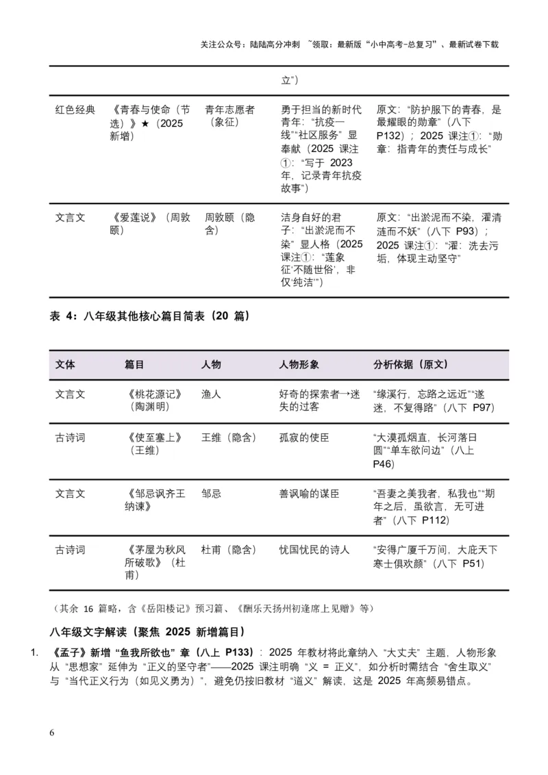 2026年全国中考语文一轮复习讲义：古诗文阅读之把握人物形象（全国适用）（含答案解析）_02中考总复习（2026版更新中）_01-语文-中考总复习_2026年中考复习（更新中）
