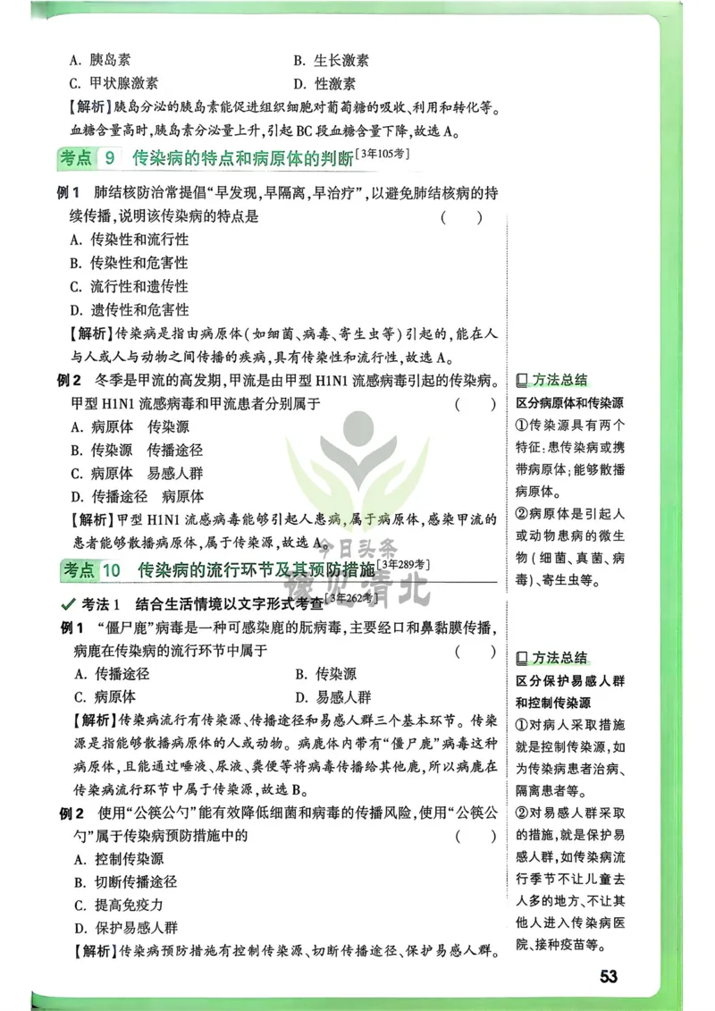 生物高频考点考前突破_万唯中考《初中中考训练方案&middot;2026版(全九科)》