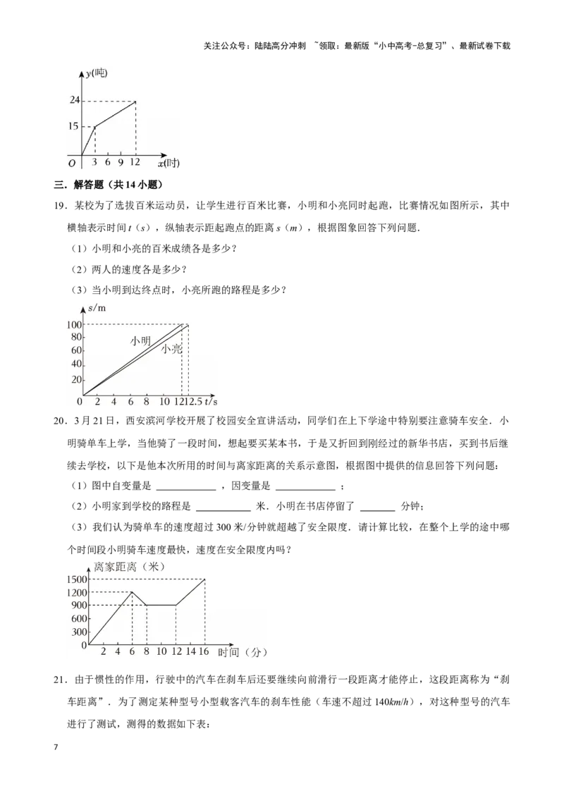 2026年中考数学一轮复习函数基础知识（含解析）_02中考总复习（2026版更新中）_02-数学-中考总复习_2026年中考复习（更新中）_中考备考2026年中考数学一轮复习专题训练