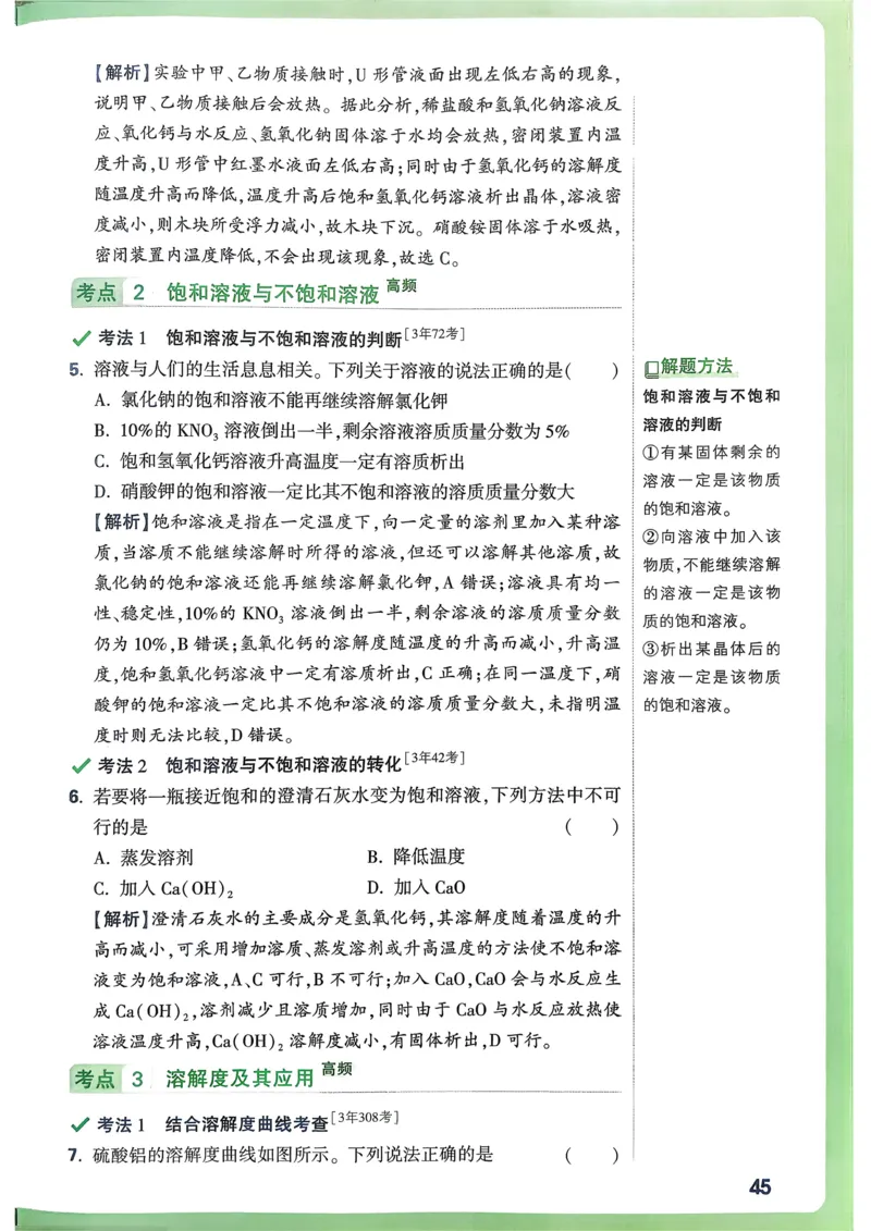 化学高频考点考前突破_万唯中考《初中中考训练方案&middot;2026版(全九科)》