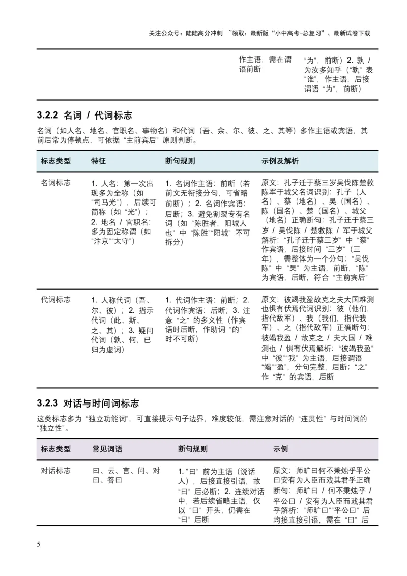 2026年全国中考语文一轮复习讲义：古诗文阅读之（文言断句）（全国适用）（含答案解析）_02中考总复习（2026版更新中）_01-语文-中考总复习_2026年中考复习（更新中）