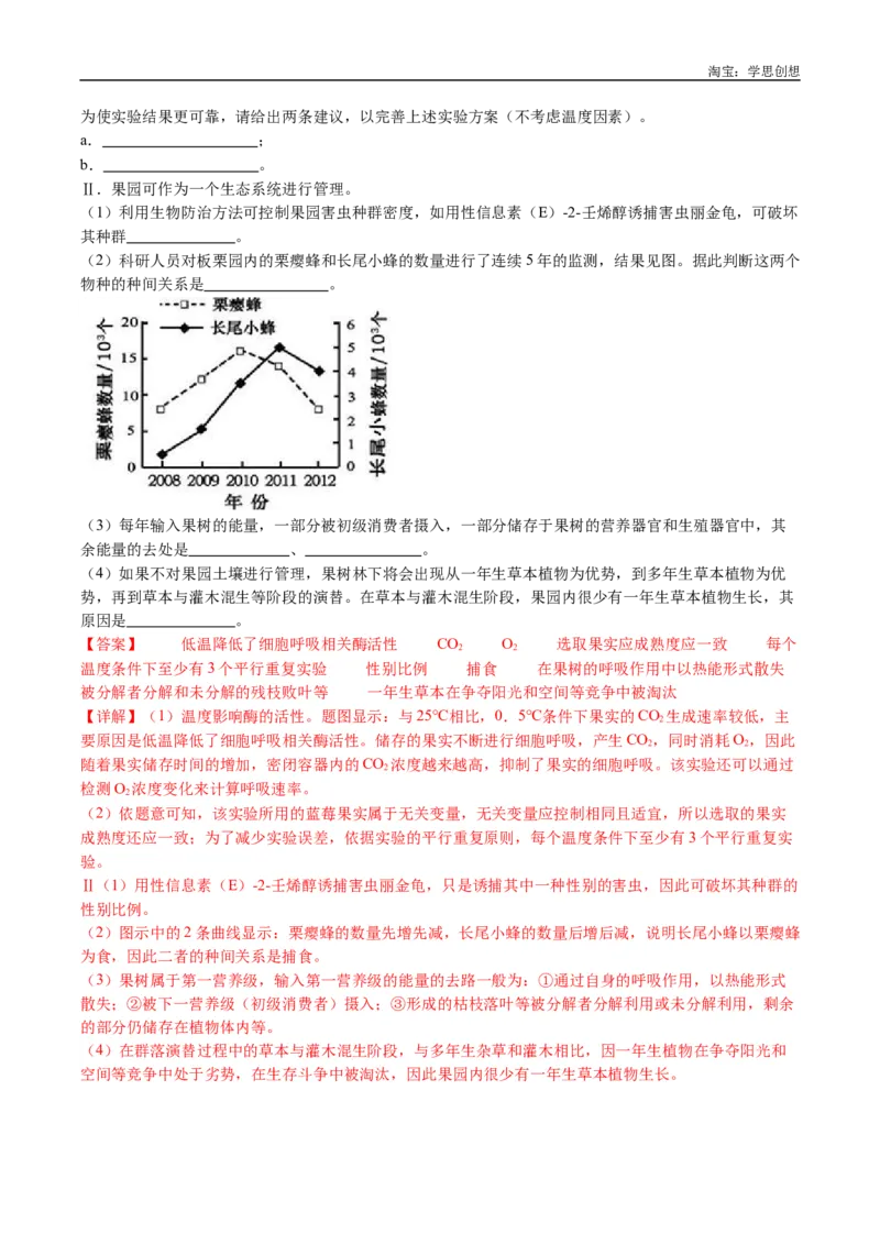 专题21种群和群落-好题汇编十年（2015-2024）高考生物真题分类汇编（全国通用）（解析版）_生物真题汇总_十年（2014-2024）高考生物真题分项汇编（全国通用）