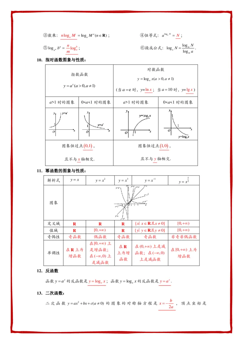 必背公式填空-答案_高中数学公式知识点默写填_G004-高中数学公式填空