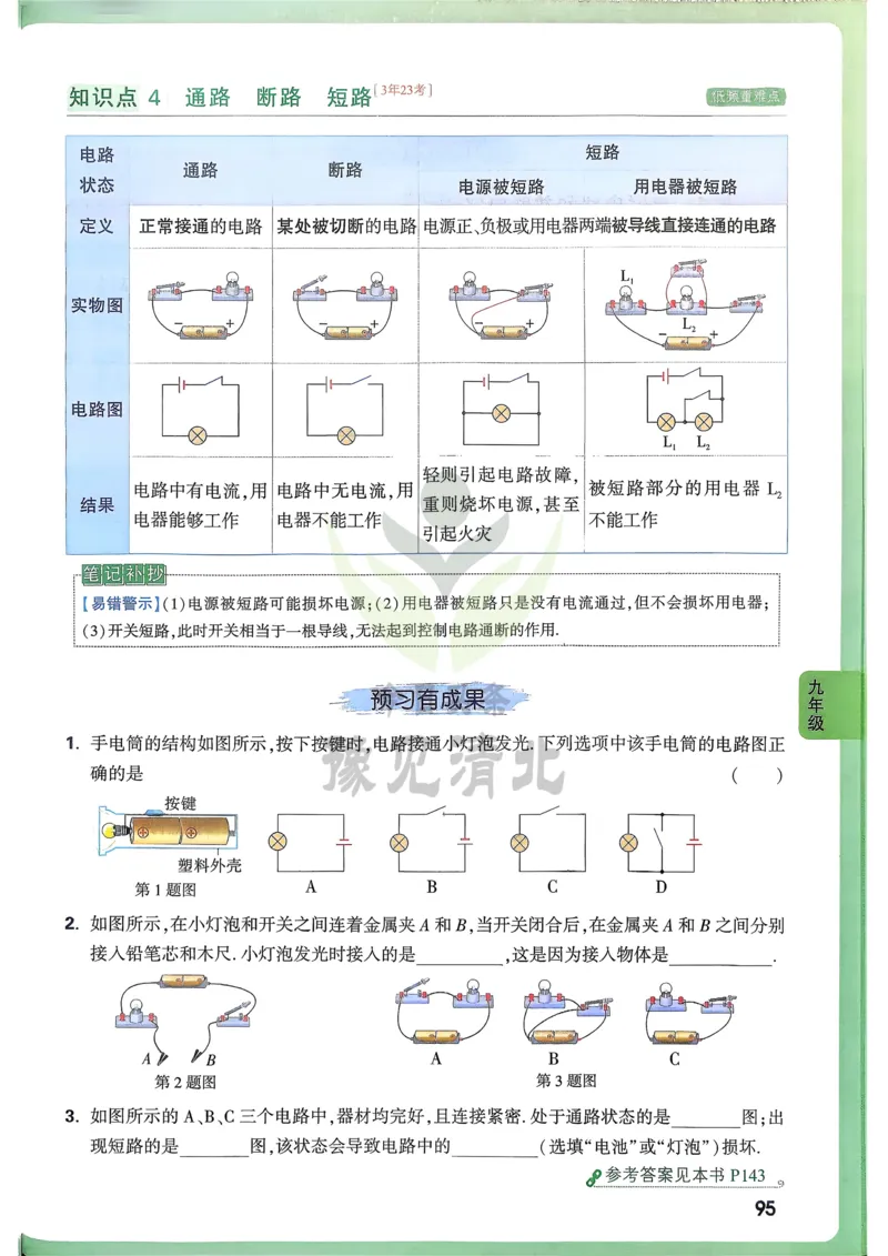 物理高频考点考前突破_万唯中考《初中中考训练方案&middot;2026版(全九科)》