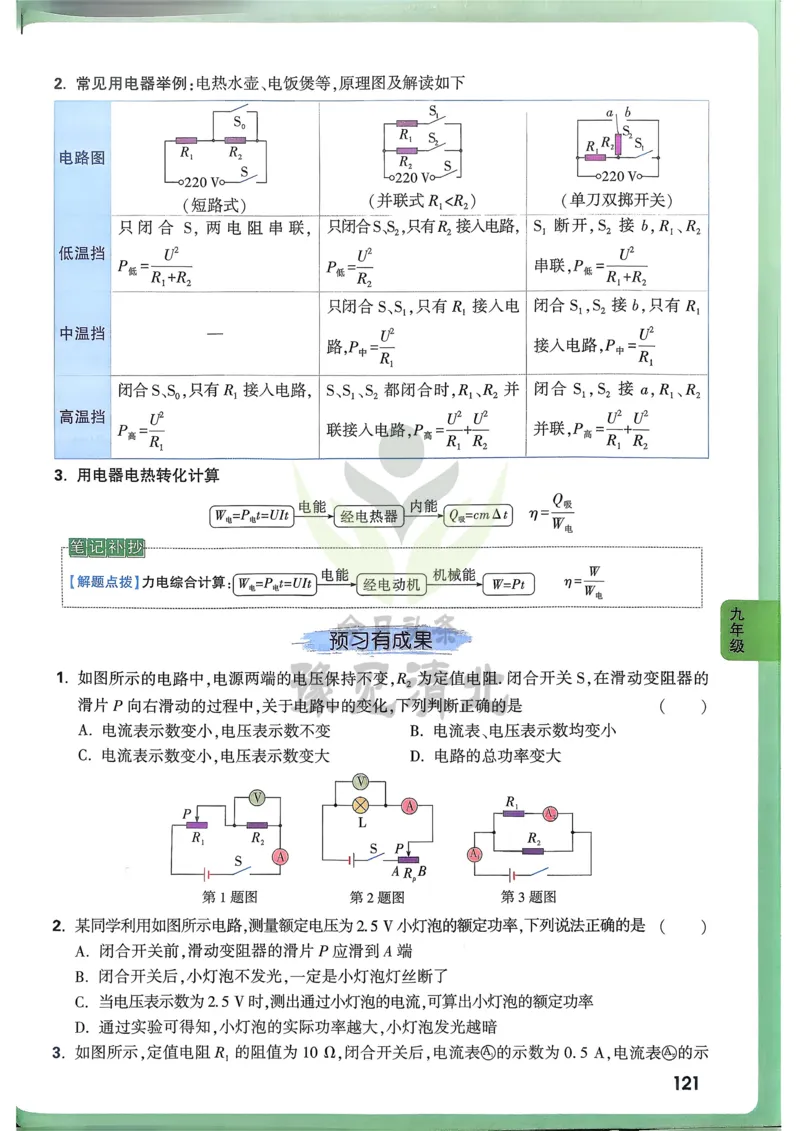 物理高频考点考前突破_万唯中考《初中中考训练方案&middot;2026版(全九科)》