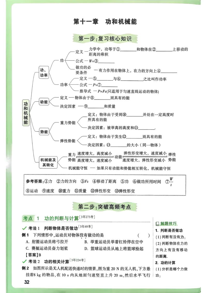 物理高频考点考前突破_万唯中考《初中中考训练方案&middot;2026版(全九科)》