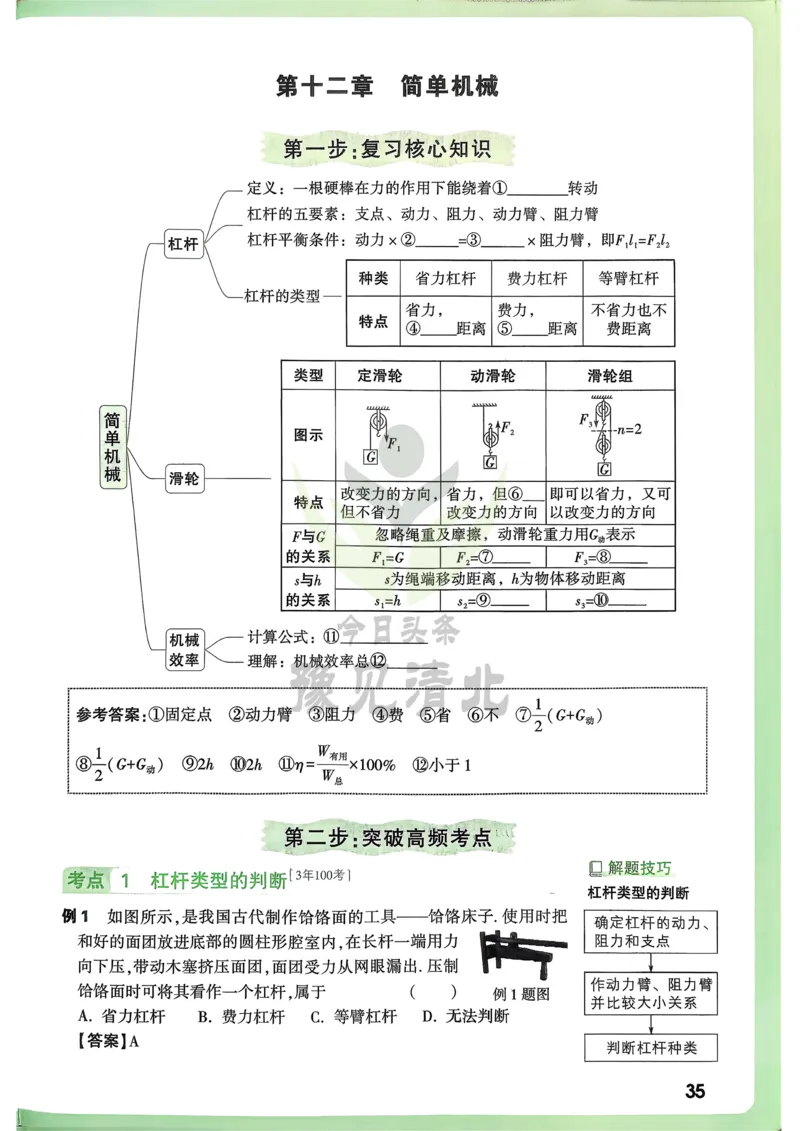 物理高频考点考前突破_万唯中考《初中中考训练方案&middot;2026版(全九科)》